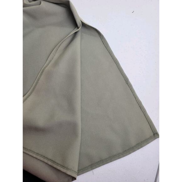 NWT VTG Maxi Dress Women's Sz 10 Leslie Belle Green Leaf Side Slit Sleeveless - Picture 9 of 11